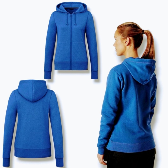 Mondetta Tops - Mondetta Women's Royal Heather Fleece Full Zip Hoodie